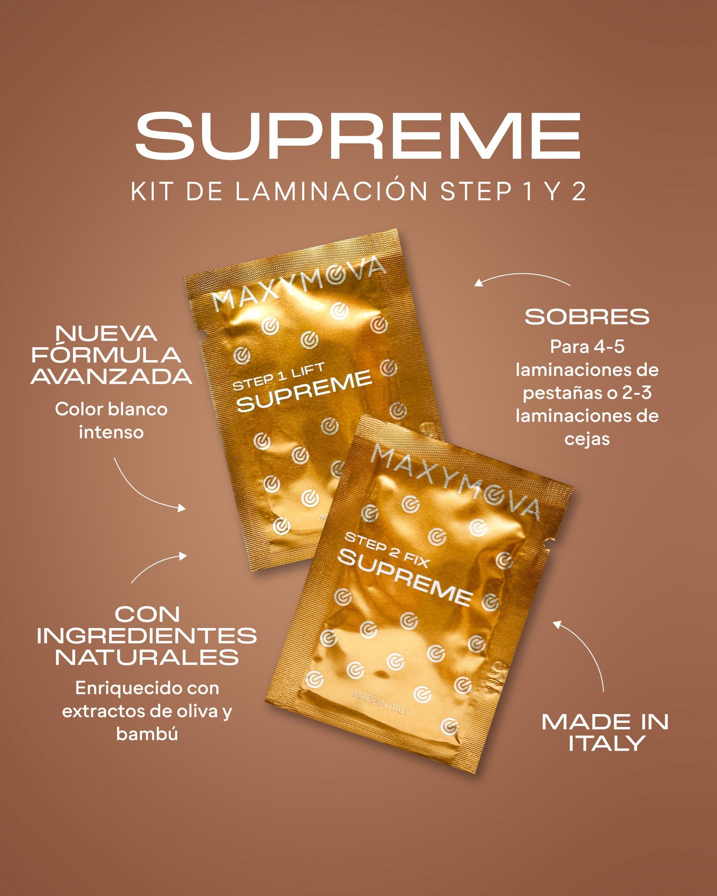 Kit Supreme sachets paso 1 + paso 2 | Maxymova