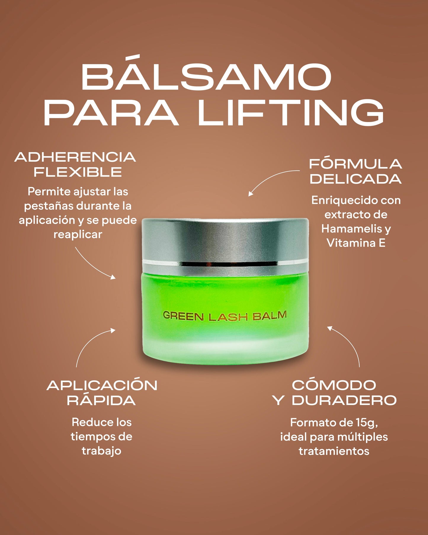 Bálsamo para pestañas verde | Maxymova