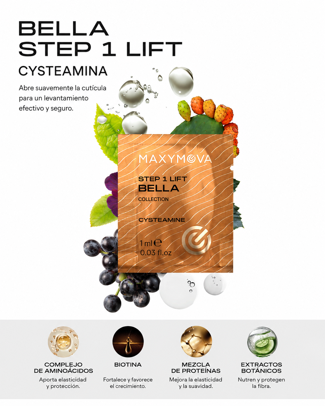 Kit Bella Cisteamina sachet paso 1 + paso 2 | Maxymova